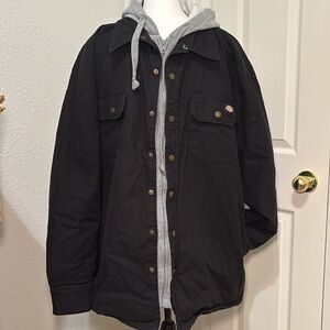 Dickies Hooded Duck quilted shirt jacket